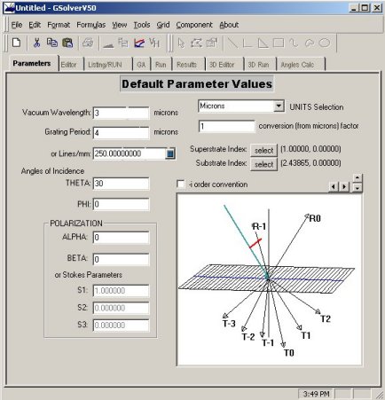 Parameters Tab